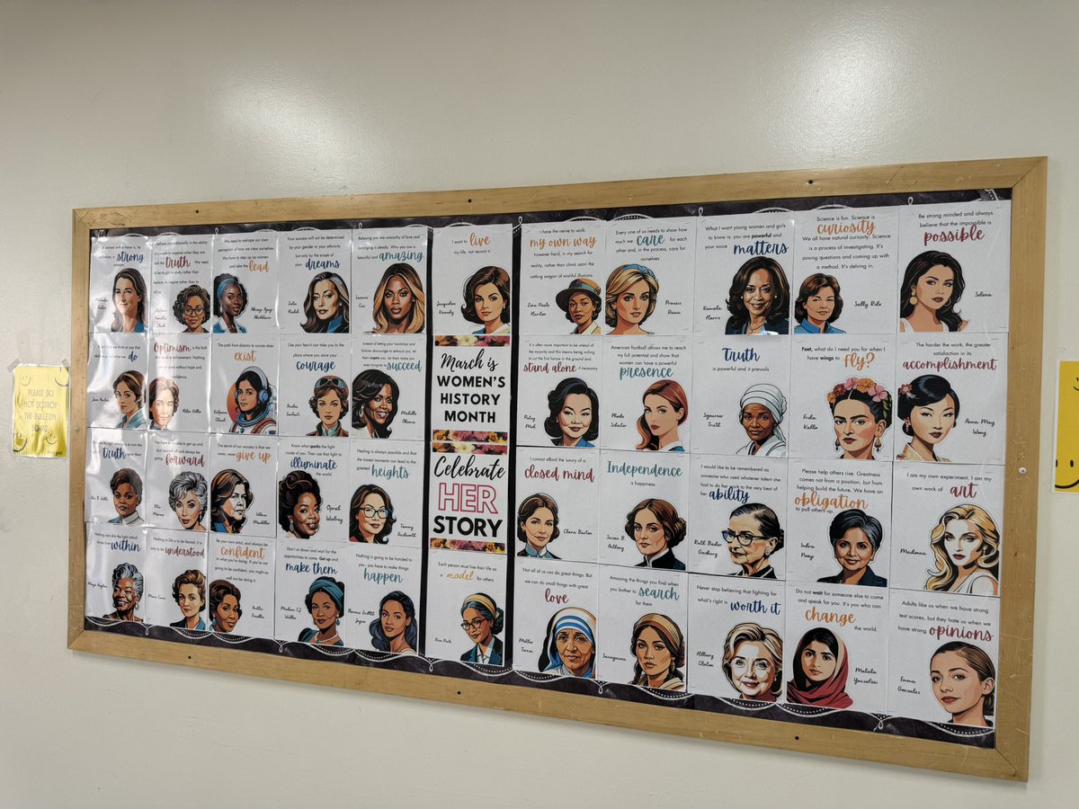 Shout out to our librarian <a href="/KarnsMS_Library/">Jordyn Horner</a> for the 🔥 bulletin boards!