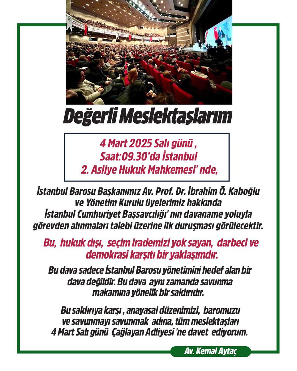 Savunmayı savunuyoruz ✌️✌️✌️
#İstanbulBarosuBiatEtmez