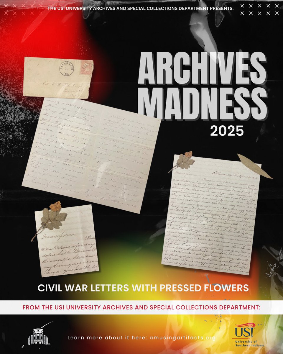RiceLib's tweet image. Archives Madness 🎉  

- UNITE CubeSat: a miniature satellite built by undergraduate engineering students here at USI, funded by a NASA   
- Peckinpaugh Civil War Letters: letters between Captain William Henry Peckinpaugh, who served with the 49th Regiment Indiana.