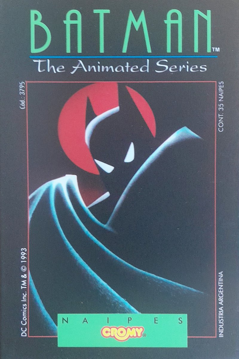 CosasParaTener's tweet photo. En este #Short les muestro el juego de naipes de #BatmanLaSerieAnimada (1993) de #cromycolecciones en su versión remasterizada del #Batpack Véanlo en https://t.co/iUg7mry9bx #shorts #batman #Cromy https://t.co/geN4PPaqYt