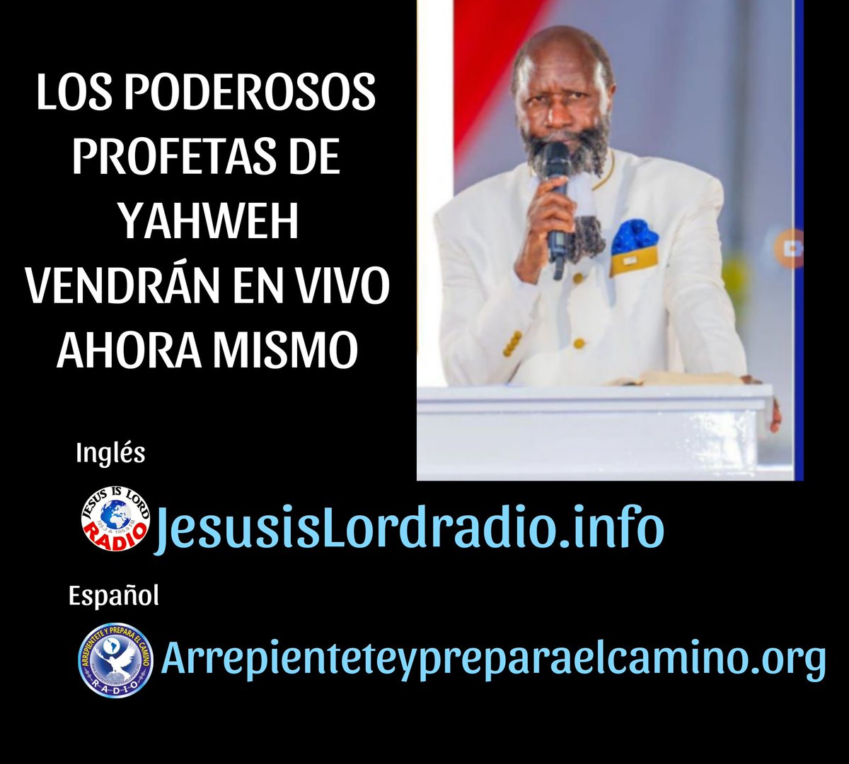 RepentCostaRica's tweet photo. El Dios Eterno,Creador del universo,de la tierra y el mar, El Dios de los Poderosos Profetas enviados a nosotros hoy ,ha hablado con sus Siervos una vez más, mantengamos atentos a la voz del Señor Dios Todopoderoso.El Mesías está llegando.
#PrepareTheWay https://t.co/ZkH9pql61n