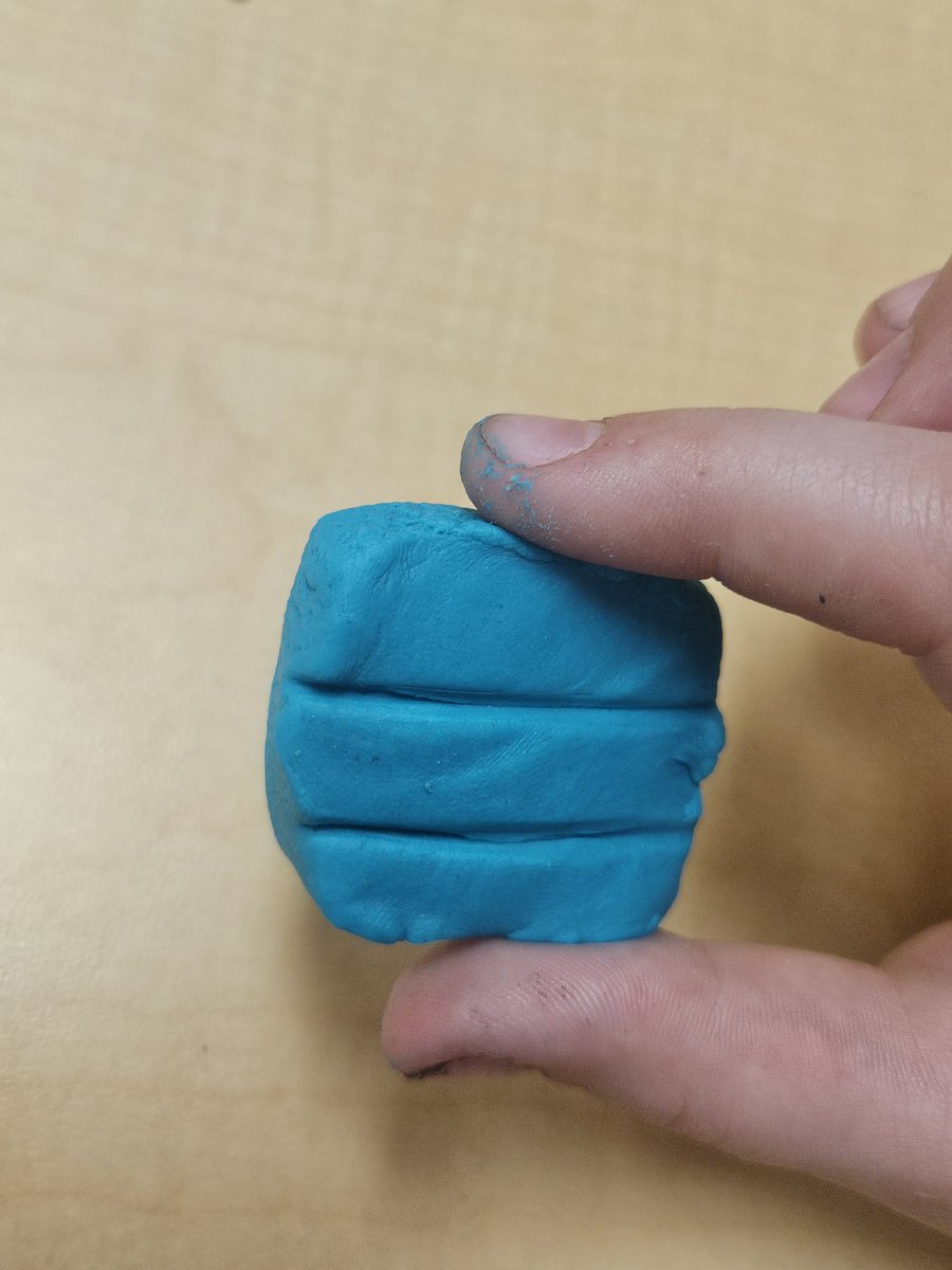 stacyrsalter's tweet image. Ms. Adams uses play dough to model for 2nd grade students how to partition shapes into equal parts during small group. So much fun! #HandsOnMath @Math_HCS