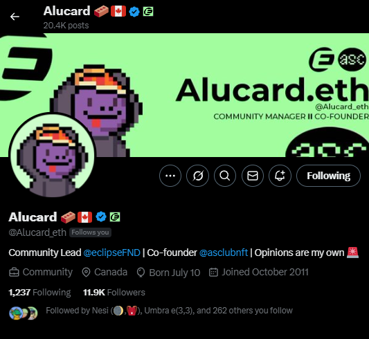 ApexMatured's tweet photo. WE DID IT!!! ALUCARD IS BACK!! 

@Alucard_eth eCommunity loves u 💚 https://t.co/f5P7F04mfU