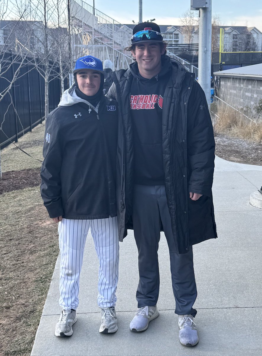 Kyle Werman (@kwerman_lschs) on Twitter photo A couple more <a href="/LSCHSBaseball/">La Salle College High School Baseball</a> alum crossed paths this weekend.
<a href="/CjMassella/">CJ Massella</a> ('24) <a href="/MarymountBASE/">Marymount Baseball</a>
<a href="/LoganPotter35/">Logan Potter</a> ('24) <a href="/CatholicU_BSB/">Catholic U. Baseball</a> A couple more <a href="/LSCHSBaseball/">La Salle College High School Baseball</a> alum crossed paths this weekend.
<a href="/CjMassella/">CJ Massella</a> ('24) <a href="/MarymountBASE/">Marymount Baseball</a>
<a href="/LoganPotter35/">Logan Potter</a> ('24) <a href="/CatholicU_BSB/">Catholic U. Baseball</a>