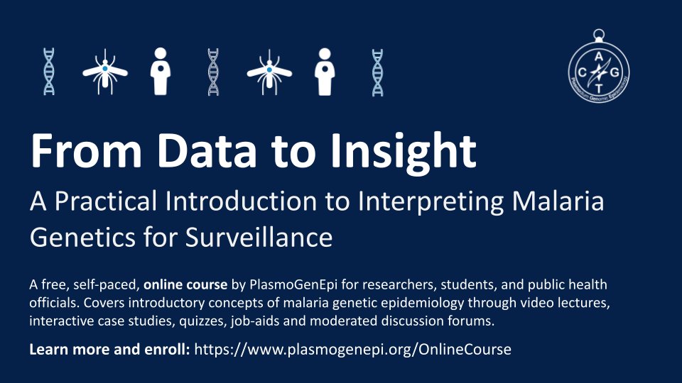 JHMRImalaria's tweet photo. A new, free, online course from #PlasmoGenEpi. Covers foundational concepts of malaria genetic epidemiology.
Learn more and enroll https://t.co/QdvAexFsXn
#malaria #genomic #epitwitter #IGHS https://t.co/Op7MklHKi1