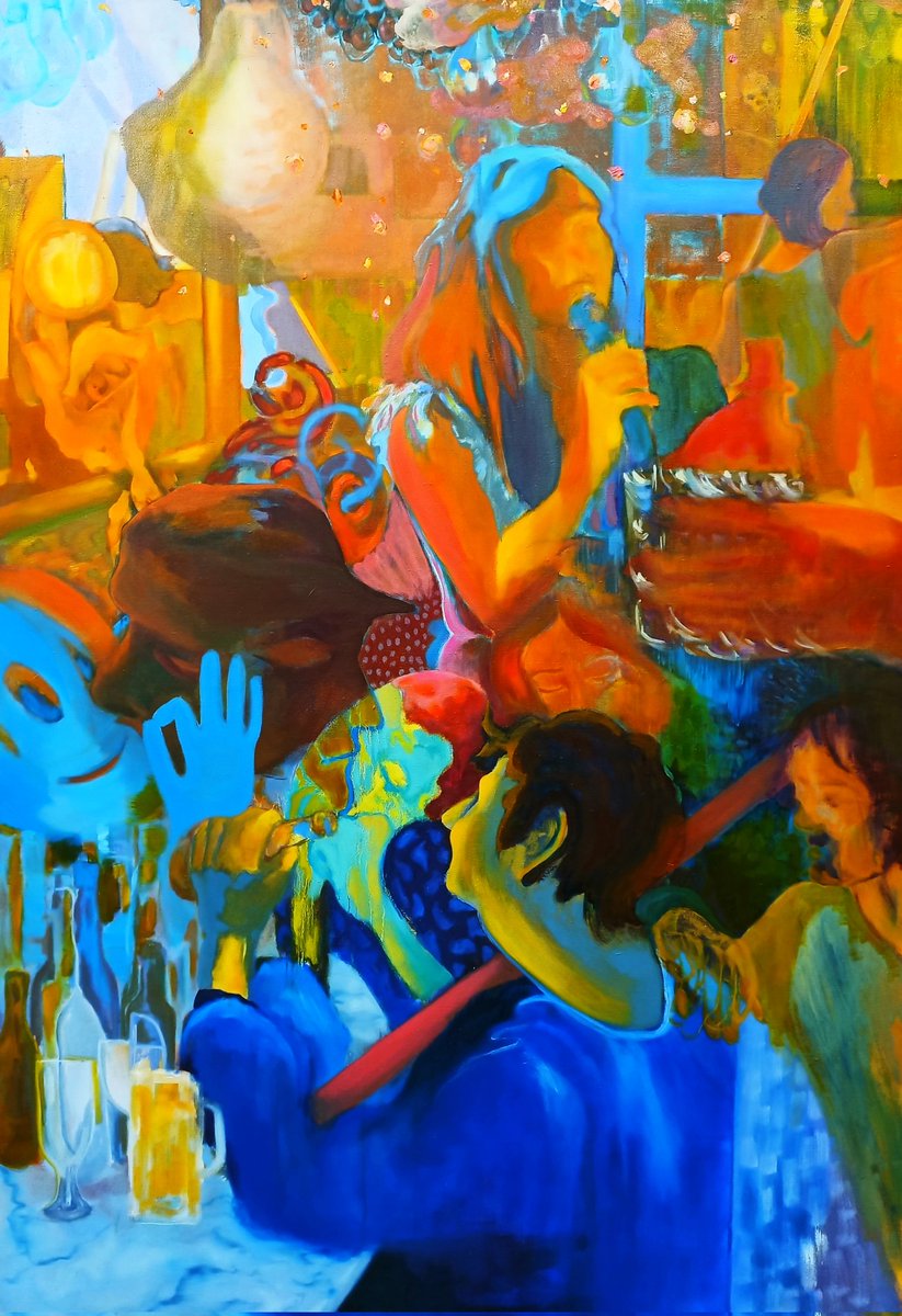 Finally we might have finished a painting, working on a title tho.