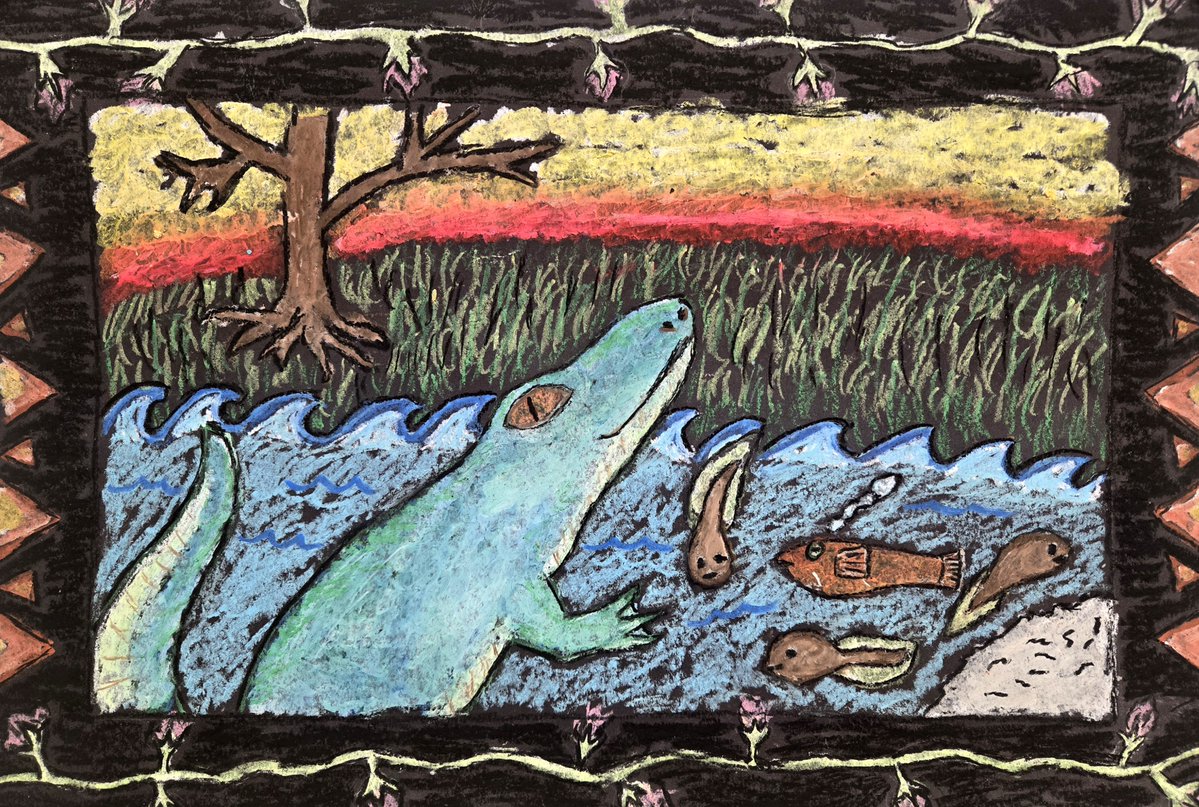 Our 5th-grade art students created these beautiful oil pastel artworks inspired by the Amazon Rainforest.
<a href="/BearBranchInt/">Bear Branch Intermediate</a>
<a href="/FineArtsMISD/">Magnoliafinearts</a>
#BringingOutTheI 
#inspired #innovative #intentional