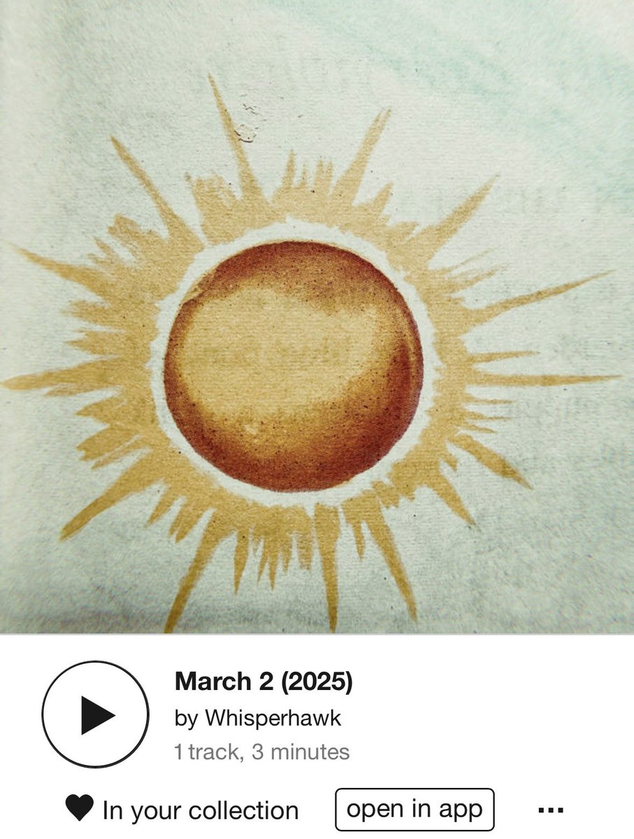 A day late, but never a dollar short. Free download at the link: whisperhawk.bandcamp.com/track/march-2-…