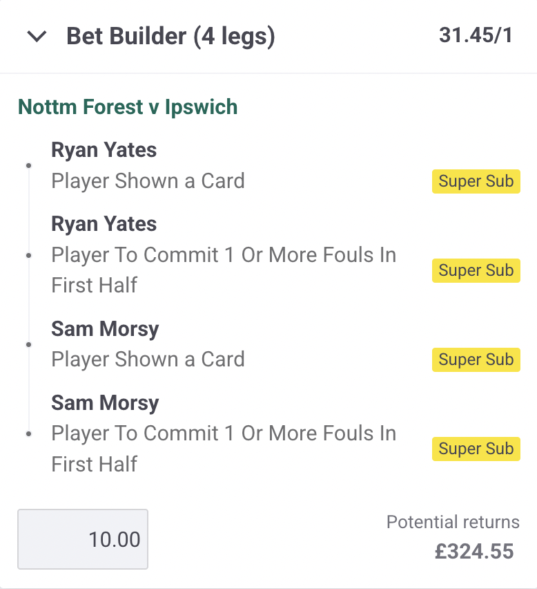 🌳 FOREST vs IPSWICH 🔵

Add to bet-slip: tcd.bet/PPSSUB030325

Tap ❤️ if you're backing it with me.

#AD | 18+ | GambleAware.org