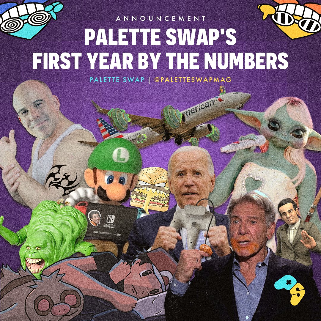 Here at Palette Swap, we just crossed our first birthday! We'll be celebrating with cool new stuff on the site and socials all week, starting with this breakdown of the most interesting, most funny, and in one case, most disturbing stats on Palette Swap this year.