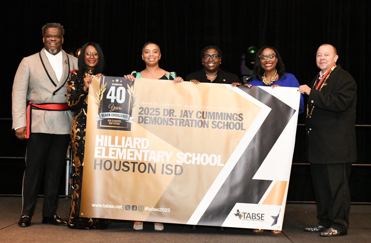 🏫 Congrats to the 2025 Dr. Jay Cummings Demonstration Schools! 🎉
🏅 Hilliard Elem. (<a href="/HoustonISD/">Houston ISD</a> )
🏅 Sheldon Elem. (<a href="/SheldonISD/">Sheldon ISD</a>)
🏅 Wainwright Elem. (<a href="/HoustonISD/">Houston ISD</a> )
🏅 South Oak Cliff HS (<a href="/dallasschools/">Dallas ISD</a> )
🔗 Read more: bit.ly/3XmopU3