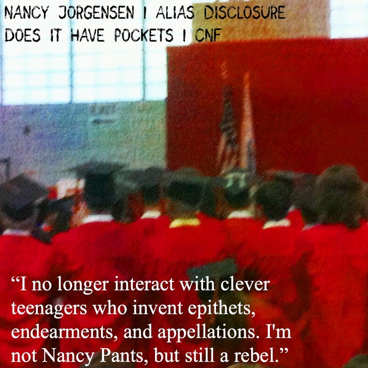 "A few years after my wrestling days, students started calling me Nancy Pants."

A hilarious and touching journey through the monikers of the inimitable <a href="/NancyJorgensen/">Nancy Jorgensen</a> | doesithavepockets.com/cnf/nancy-jorg…