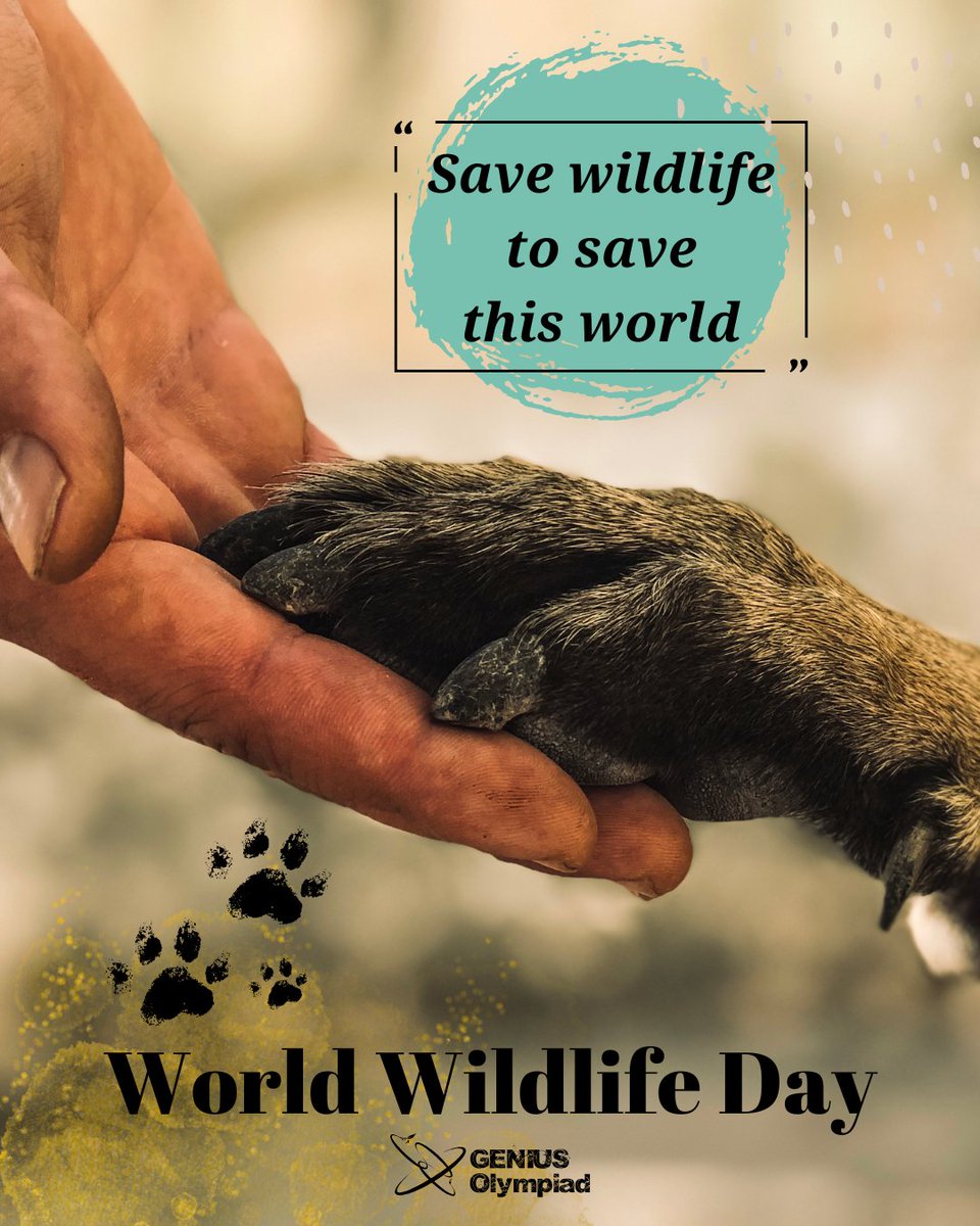 It’s time to stand up for wildlife worldwide! From forests to oceans, every corner of the planet needs our protection. At GENIUS Olympiad, we’re inspired to take action and ensure a future where all species thrive. #TimeToStandUp #WorldWildlifeDay #GeniusOlympiad