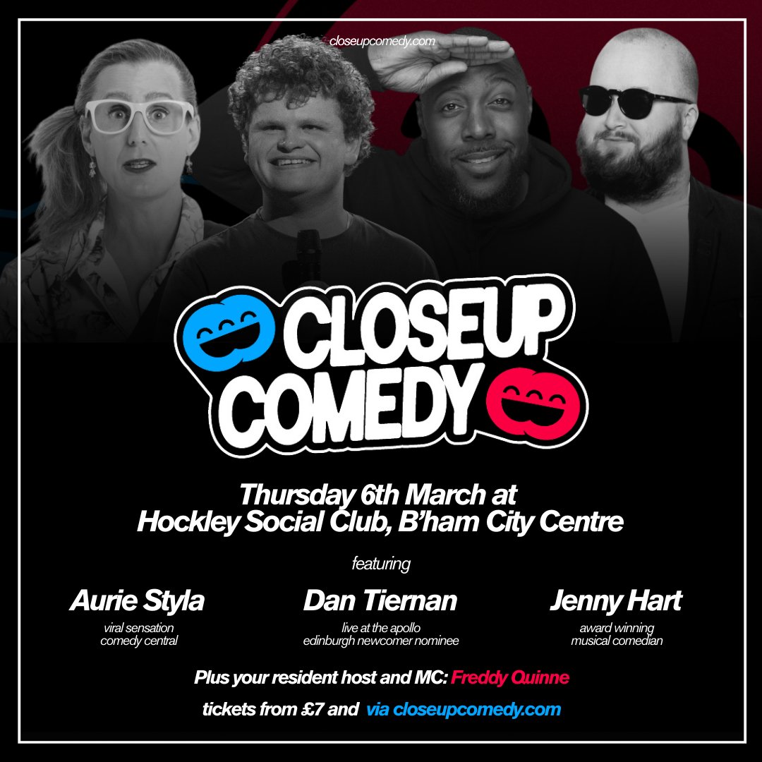 Two shows this week. closeupcomedy.com

<a href="/LinzSantoro/">Lindsey Santoro</a> <a href="/SLIMcomedian/">Slim Comedian</a> <a href="/FreddyQuinne/">Freddy Quinne</a> <a href="/faizanshahaha/">Faizan</a> <a href="/AurieStyla/">Aurie Styla</a>
