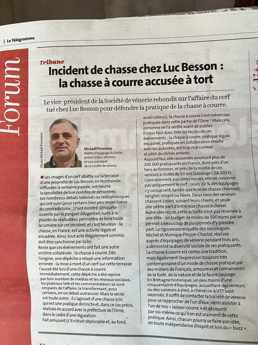 kpricieuse's tweet image. Voici comment ce monsieur justifie l’injustifiable pour défendre « les amoureux de … la faune sauvage » ! #chasse #besson

@PETA_France @ASPASnature @AVA__France @RigauxNature @FBB_Officiel @L214 @ChasseAbolition @ANTICHASSE @30millionsdamis @MaitreGerard @Stop_chasse