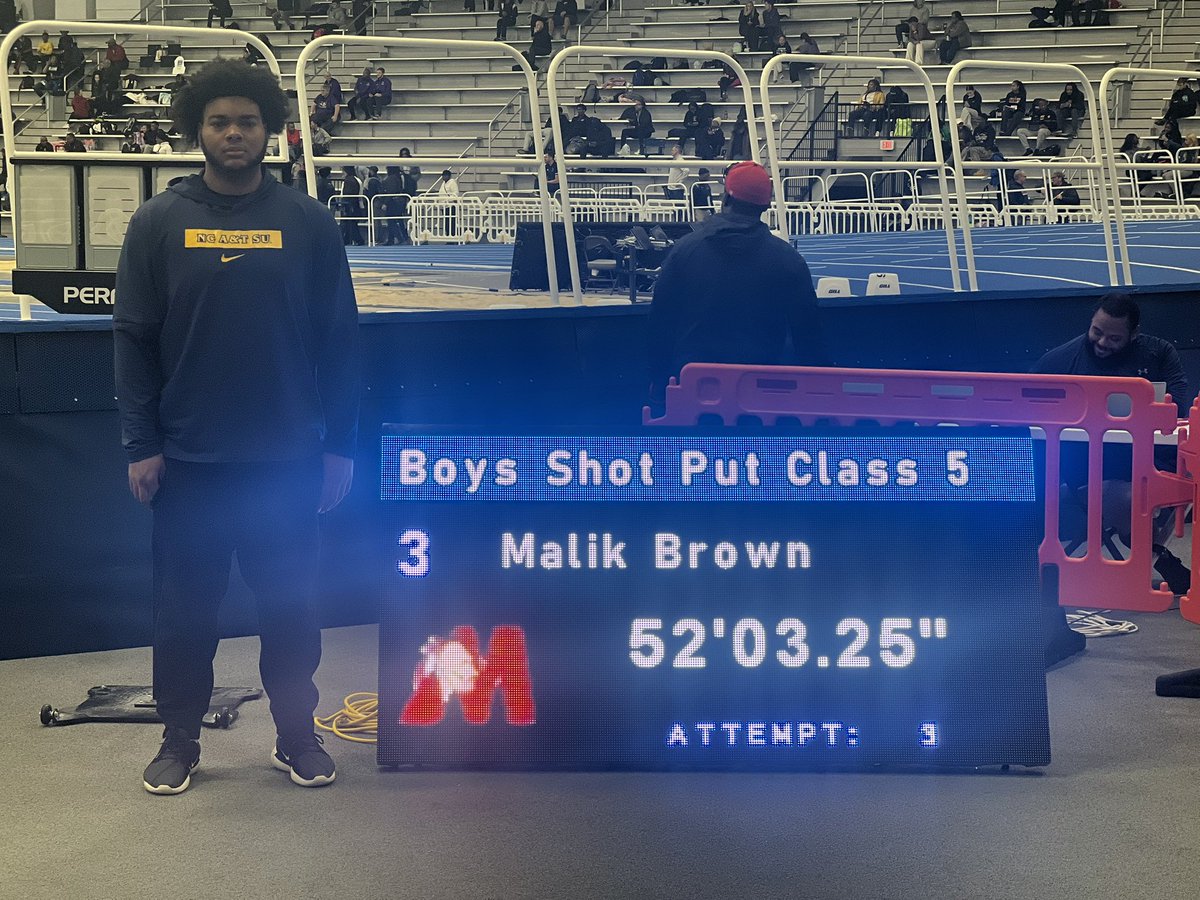 Matoaca High School Track & Field (@matoacatrack) on Twitter photo Malik Brown finishes 3rd at the 5A State Indoor Track and Field Championships!
<a href="/matoacahsathlet/">Matoaca Athletics</a> <a href="/MHS_Warriors_FB/">MatoacaWarriorsFB</a> <a href="/CoachStoots/">Coach Stoots</a> <a href="/ElizabethSBaber/">Elizabeth Baber</a> Malik Brown finishes 3rd at the 5A State Indoor Track and Field Championships!
<a href="/matoacahsathlet/">Matoaca Athletics</a> <a href="/MHS_Warriors_FB/">MatoacaWarriorsFB</a> <a href="/CoachStoots/">Coach Stoots</a> <a href="/ElizabethSBaber/">Elizabeth Baber</a>