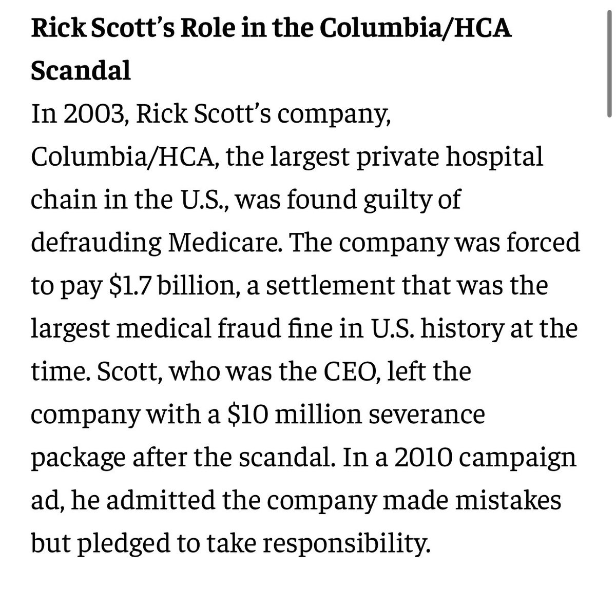 hasanthehun's tweet image. im sorry! ill choose my words carefully next time &amp;amp; say “if mike johnson cares abt medicare fraud (since he wants to cut 800m from medicaid/medicare) he’d call for MAX PUNISHMENT for current fl gop senator/former gov rick scott- who has done the most medicare fraud in us history!