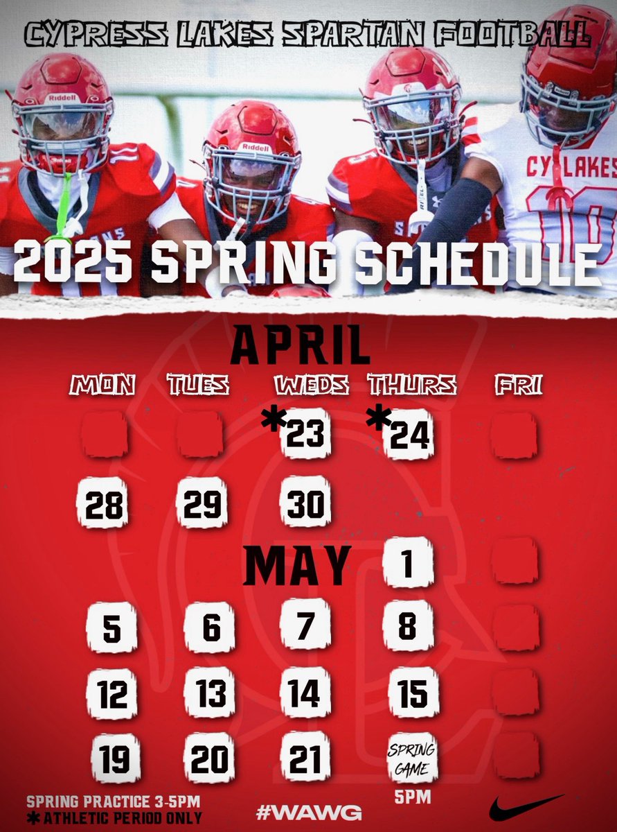 It's almost that time! #WAWG #TIS <a href="/lakes_athletics/">Cypress Lakes Athletics</a>