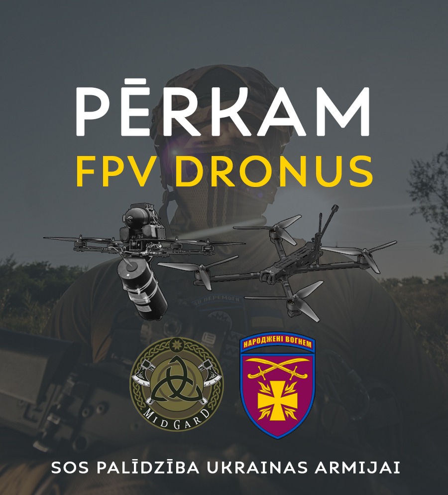 ⚡️ JA NEVAR/NEGRIB TRAMPS, DARĪSIM MĒS❗

🆘 Par 12 000 € pirksim 𝟏𝟗 𝐅𝐏𝐕 𝐝𝐫𝐨𝐧𝐮𝐬

🇺🇦 Vienībai Midgard: optiskās šķiedras СОКІЛ-10-О (5 gab.), СОКІЛ-13-О (2 gab.), vadības staciju
🇺🇦 115. ats. mehan. brigādei: СОКІЛ-10 naktij (2 gab.) un СОКІЛ-10 dienai (10 gab.)

...⬇️