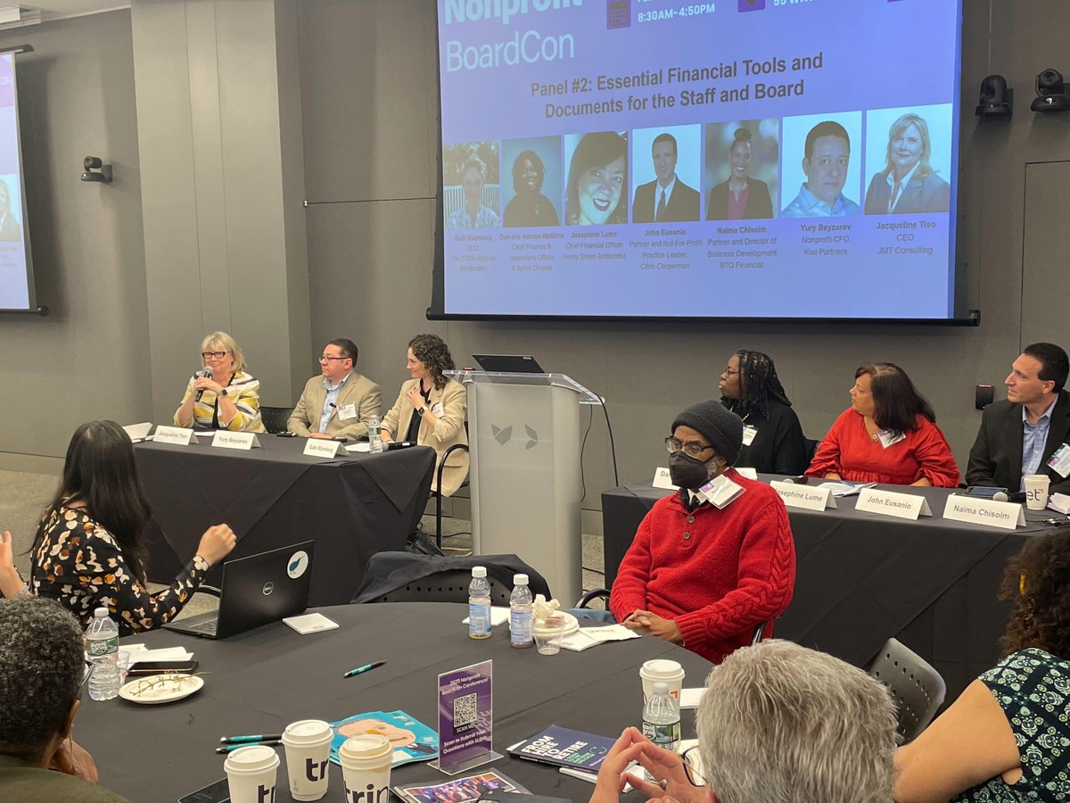 jmtconsulting's tweet image. JMT&apos;s CEO, Jacqueline Tiso, shared insights on essential financial tools and documents at NYN Media Nonprofit BoardCon last week!  #NonprofitBoardCon #FinancialTools #NonprofitManagement