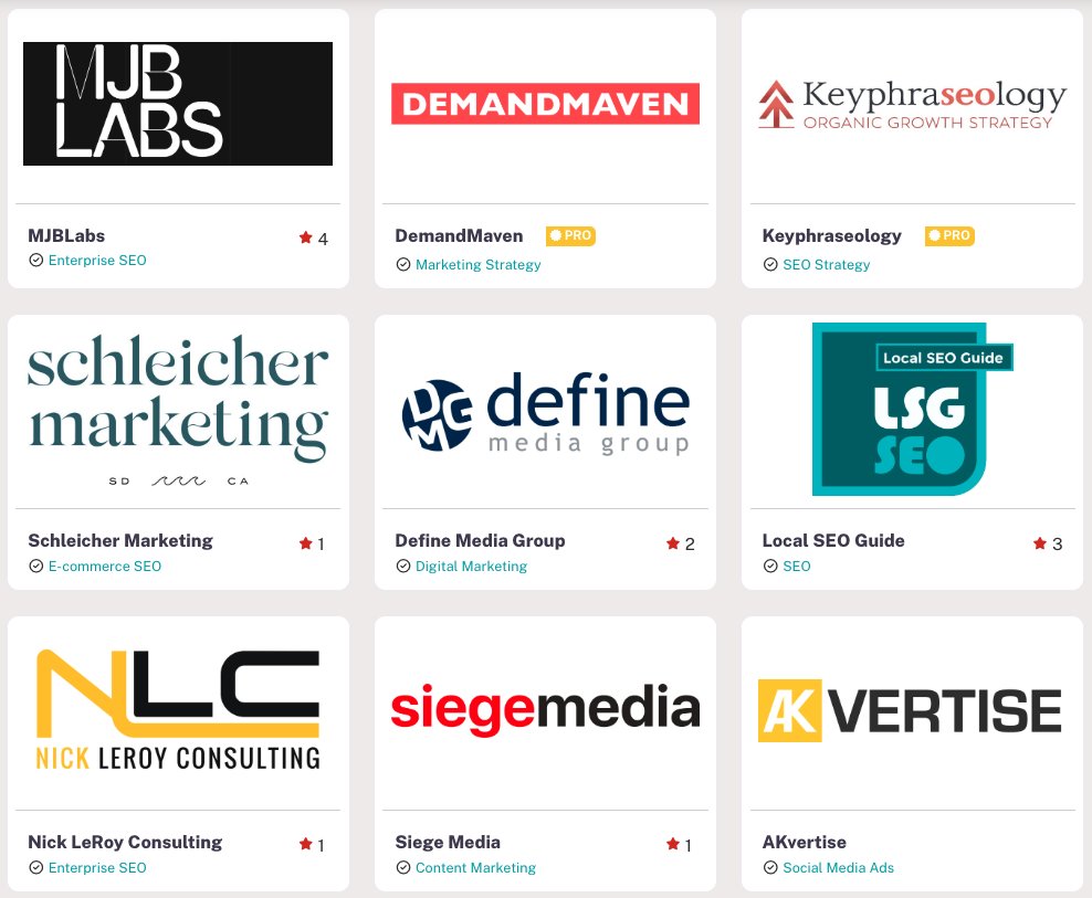 Wow. Over 150 vetted Marketing Companies + Consultants now live on Zyppy List!

Proud of every one of them 🥰

And we're looking for more...