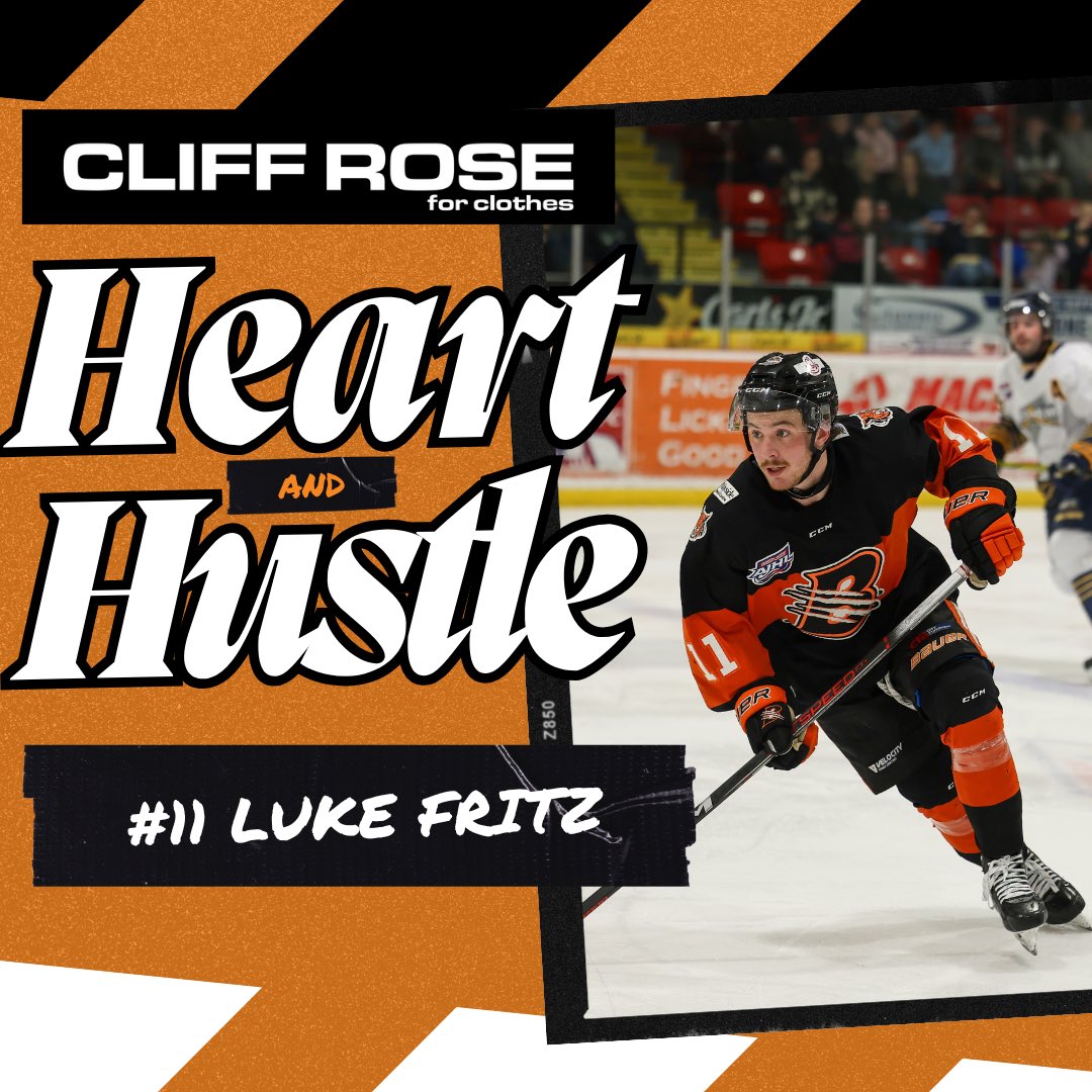 Cliff ROSE for Clothes Heart and Hustle for the Month of February is Bobcats forward Luke Fritz!
.
Dedication to hard work, community involvement, and a great teammate are always important to Dave and his crew at Cliff Rose!
.
#BorderCityBuilt