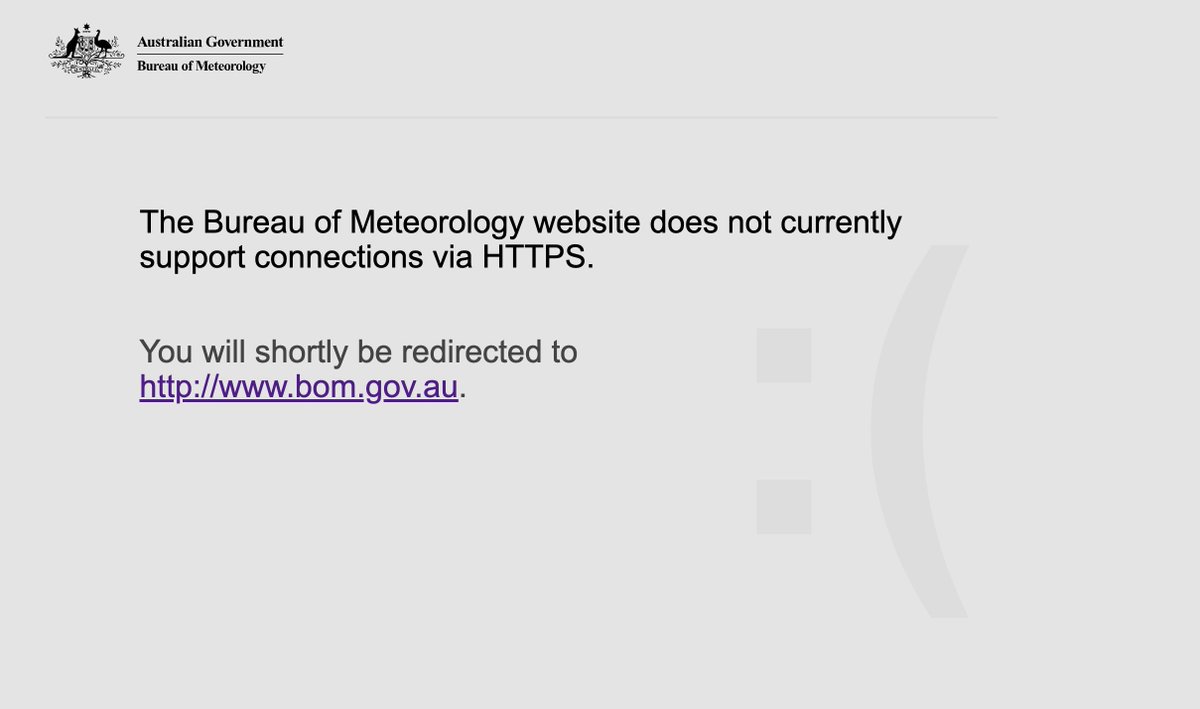 begging the BOM to upgrade to HTTPS