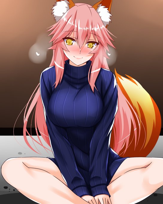 穿いてない玉藻ちゃん縦セタ☆

#FGO 