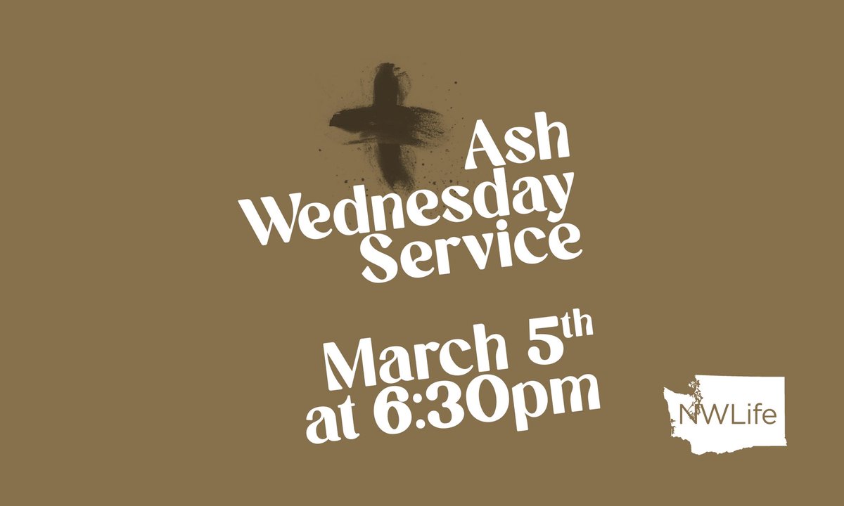 Wednesday 6:30pm / worship / ashes / communion / for everyone