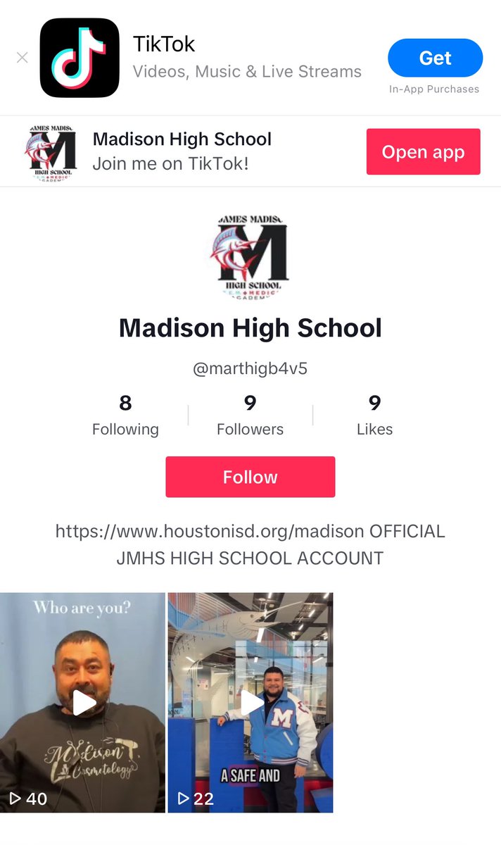 🚨ATTENTION 🚨 MADISON MARLINS is joining the TikTok world! Get all the updated and future information along with all the fun things going on <a href="/madisonhs_hisd/">Marlins</a> ‼️🤩#MadisonMarlins #TikTokWorld #JoinUs