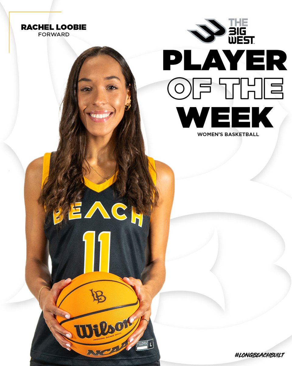 Rachel Loobie earns Big West Player of the Week honors after a standout performance grabbing a career-high of 18 rebounds against UC Irvine and getting her fourth double double of the season against Cal State Bakersfield.
#GoBeach #FastFuriousFun