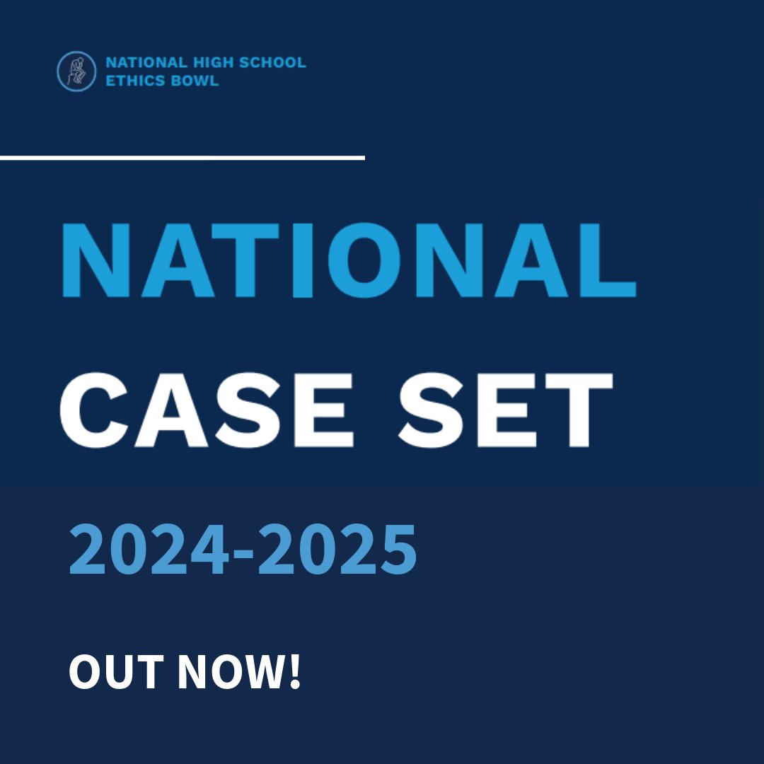 UNC Parr Center for Ethics (@theparrcenter) on Twitter photo The 2024-2025 National Case Set is here! 
These cases will be featured in the National High School Ethics Bowl Competition next month and are also free to access online via the NHSEB website or link in our bio. Check them out now!  
#EthicsBowl #CaseSet #NHSEB2025 The 2024-2025 National Case Set is here! 
These cases will be featured in the National High School Ethics Bowl Competition next month and are also free to access online via the NHSEB website or link in our bio. Check them out now!  
#EthicsBowl #CaseSet #NHSEB2025