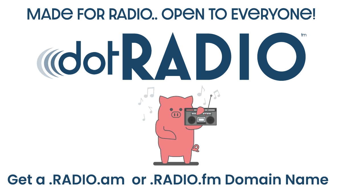 dotRadio's tweet photo. Made for Radio, Open to Everyone! 🥳🎤 ! Get a THE Real #dotRadio .Radio.am & .Radio.fm #Domain or #EmojiDomain  🎙️  We ❤️🐷 ! Get a #dotRadio #Domain or #EmojiDomain 😎🐽 🎙️ Now On Sale 
@Porkbun #cutenessOVERLOAD

---> https://t.co/trNXKIxewv
---> https://t.co/wnTvc6JSWO

#Radio #DomainName #DotRadioOfficial #DotRadioOfficialDomain #domainsforsale #EmojiDomains #Emoji #radiostations #AmateurRadio #Domain #Domains