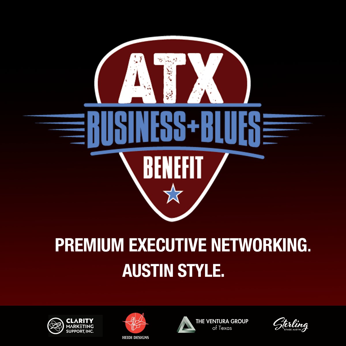 The next ATX Business + Blues Benefit is March 12th. Connect, unwind, and experience the best of Austin's executive networking + music scene. Benefits Owners In Honor.

Sterling Stage
5:30-7pm - Network in the lounge
7-8:30pm - Music in the theater
claritymarketingsupport.com/austin-busines…