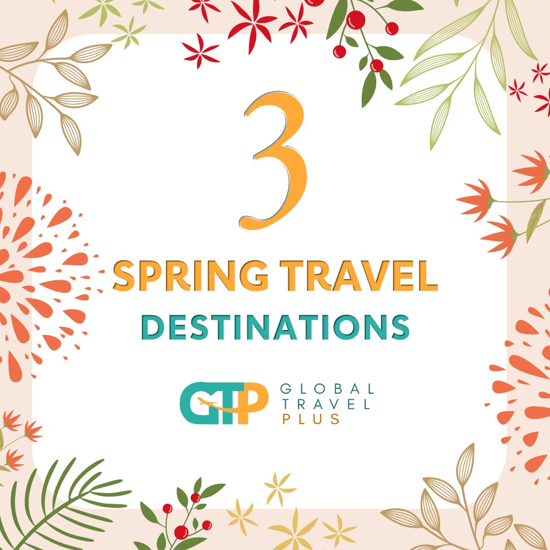 GTPAssistance's tweet image. New season, new adventures! Looking for new places to explore? Try these 3 beautiful springtime escapes. What’s your next destination? #SpringDestinations #TravelInspo #GlobalTravelPlus