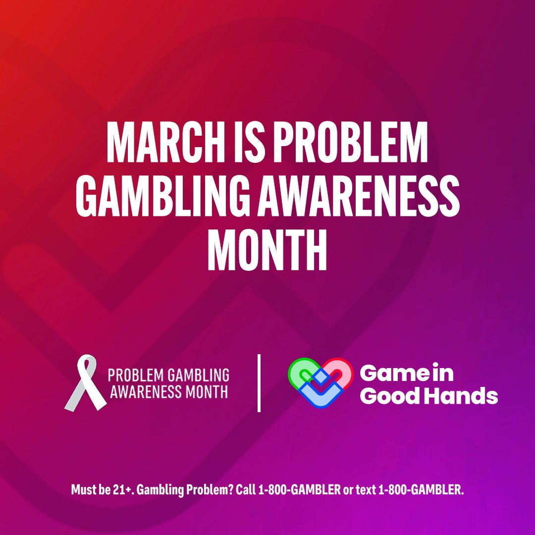 It’s Problem Gambling Awareness Month and we want to remind you to always play responsibly. Play in Good Hands with Bally’s. Learn more casinos.ballys.com/chicago/respon…. 

#PGAM #ResponsibleGaming #SaferGambling #ProblemGamblingAwarenessMonth #PlayInGoodHands