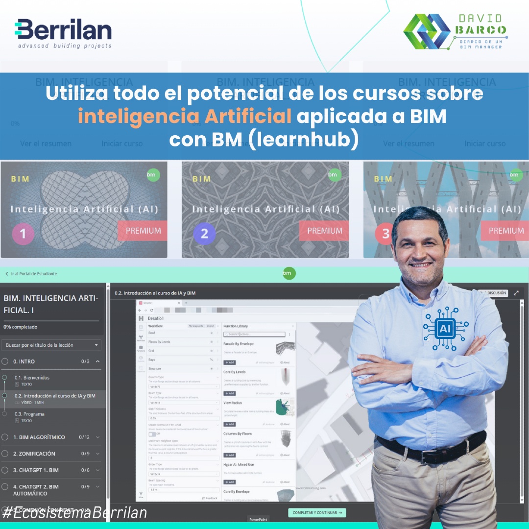 🚀 BIM + IA: La combinación que está transformando el sector AECO 🤖✨

La Inteligencia Artificial ya no es el futuro, es el presente. Y en el mundo BIM, saber aprovechar su potencial puede marcar la diferencia entre quedarse atrás o liderar la transformación digital.

🔍 Por