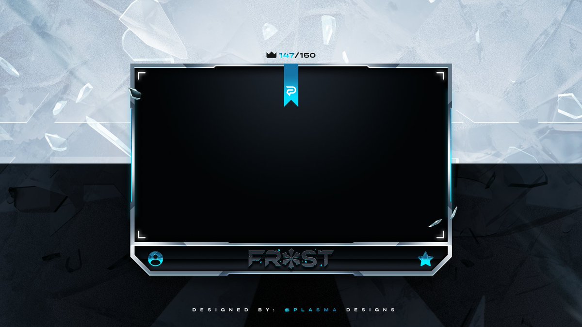 Clean Webcam #Overlay for my client: Frost ❄️
Support is appreciated 

👉Portfolio - PlasmaDesigns.co