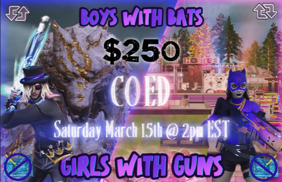 JustKittenViv (@notkittenyou) on Twitter photo INVITE ONLY $250 Boys with Bats Duo Coed
How to play:
- Rt this & follow me <a href="/StekTempzzz97/">Tempzzz x stekla</a> <a href="/HolyyTerror_/">HolyyTerror</a> & <a href="/EmmaBlicky/">emma 🧚🏼</a>
-Tag your duo in reply (only females get captain spots but males can sign up with a girl)
MUST follow all steps to be considered, no exceptions. INVITE ONLY $250 Boys with Bats Duo Coed
How to play:
- Rt this & follow me <a href="/StekTempzzz97/">Tempzzz x stekla</a> <a href="/HolyyTerror_/">HolyyTerror</a> & <a href="/EmmaBlicky/">emma 🧚🏼</a>
-Tag your duo in reply (only females get captain spots but males can sign up with a girl)
MUST follow all steps to be considered, no exceptions.