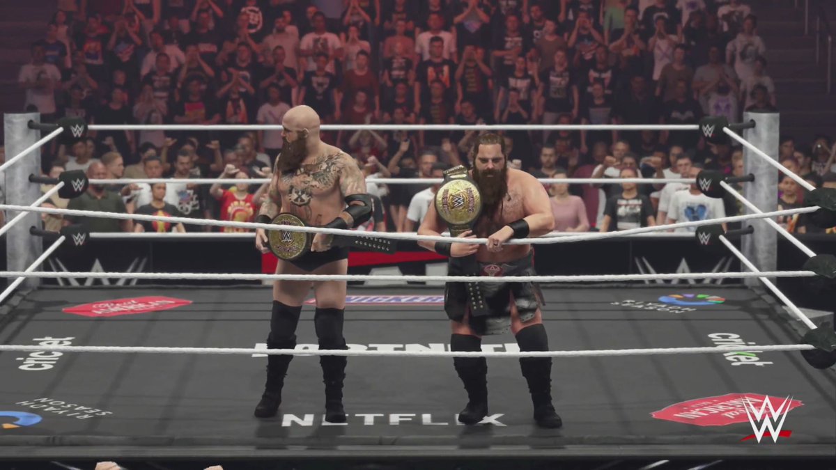 CatchAttack2K's tweet photo. Les War Raiders capturent les titres par équipes, et les Women's concervent leurs titres.
#WWE2K24 #ModeUnivers #UniverseMode #WWE #France #French #trend #viral #Instagram #instagood #wrestling #sport #WWERaw📷📷📷 #WWENXT📷📷 📷 https://t.co/yy3nBL1ks7