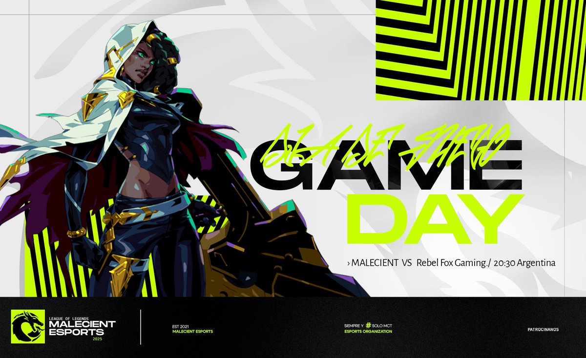 Malecient Esports (@malecient_) on Twitter photo 🐲| Se juega la UNDER ESPORTS, MATCHDAAY!!!
💚| <a href="/Malecient_/">Malecient Esports</a> 🆚 <a href="/rebelfoxgaming/">Rebel Fox Gaming</a>
🖤| 16vos de Final <a href="/ElUnderEsports/">El Under</a>
🤍| 3 de Marzo a las 20:30pm 🇦🇷
🐉| #SoloMCT 🐲| Se juega la UNDER ESPORTS, MATCHDAAY!!!
💚| <a href="/Malecient_/">Malecient Esports</a> 🆚 <a href="/rebelfoxgaming/">Rebel Fox Gaming</a>
🖤| 16vos de Final <a href="/ElUnderEsports/">El Under</a>
🤍| 3 de Marzo a las 20:30pm 🇦🇷
🐉| #SoloMCT