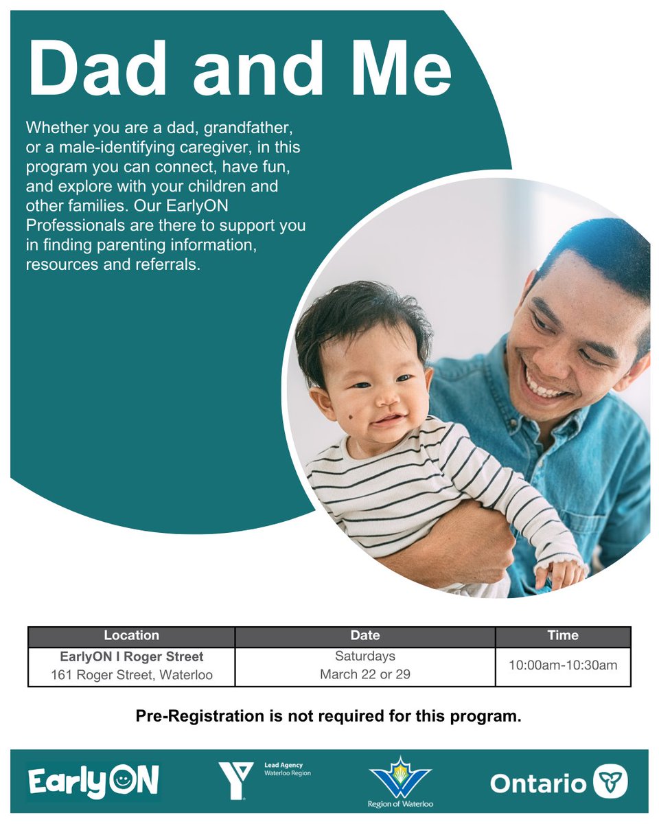 Whether you are a #dad, #grandfather, or #caregivers that identify as men, in this program you can connect, have fun, and explore with your children and other families.