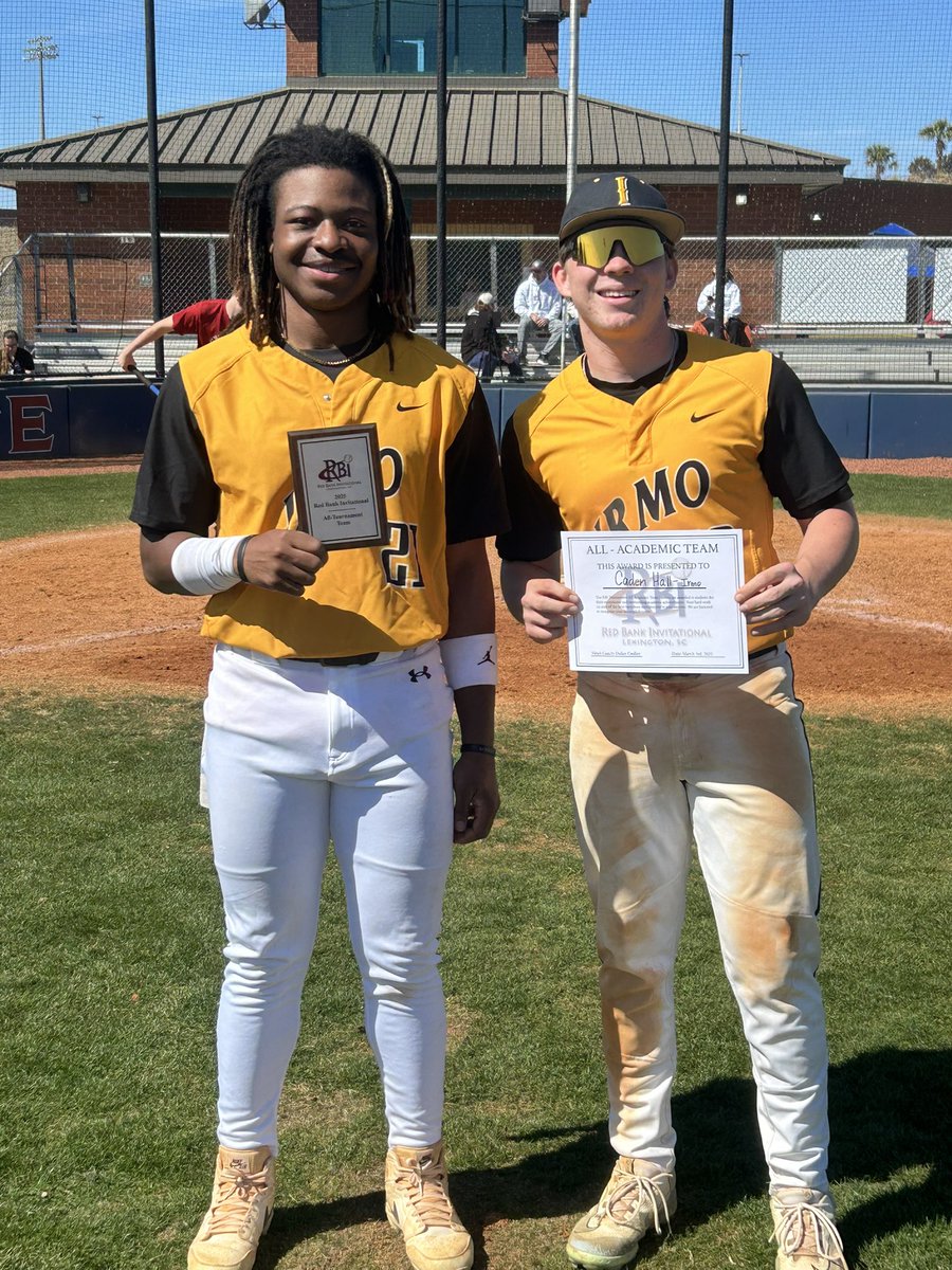 Congratulations to Daniel Bledsoe and Elliott Graham on All Tournament Honors! All Academic goes to Caden Hall and Jacob Smoak! Thanks for coming to compete <a href="/SVBaseball00/">Spring Valley Vikings Baseball</a> and <a href="/Baseballirmo/">IrmoBaseball</a>