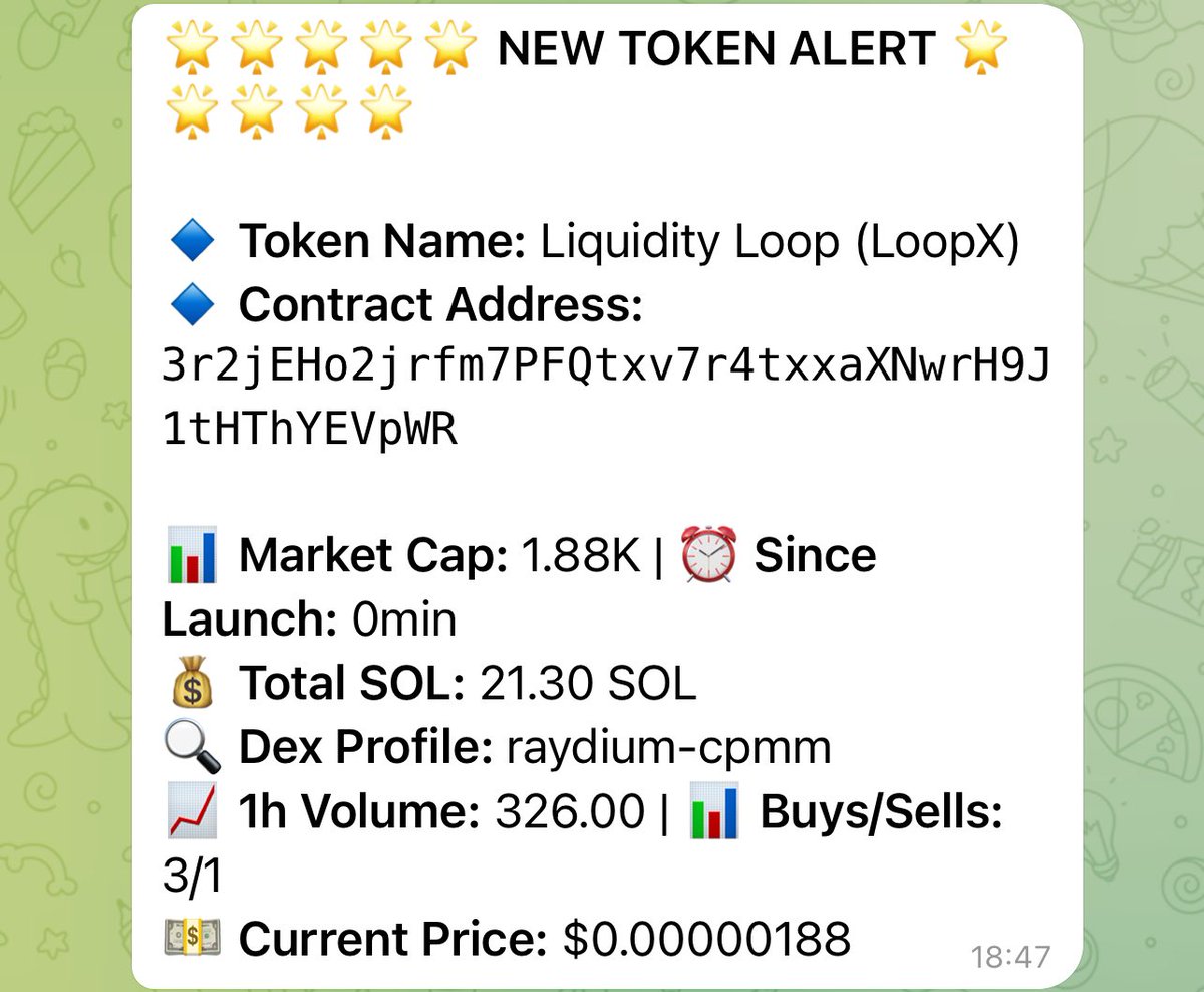 sutralabs's tweet image. Kujira Bot called $LOOPX at 1.88K market cap. 

So far @Loopx_space hit an ATH of 36.5K therefore giving gains of 19.41X thus far 🚀

It is currently sat at 26.9K market cap with a 5m volume of $2.5K.