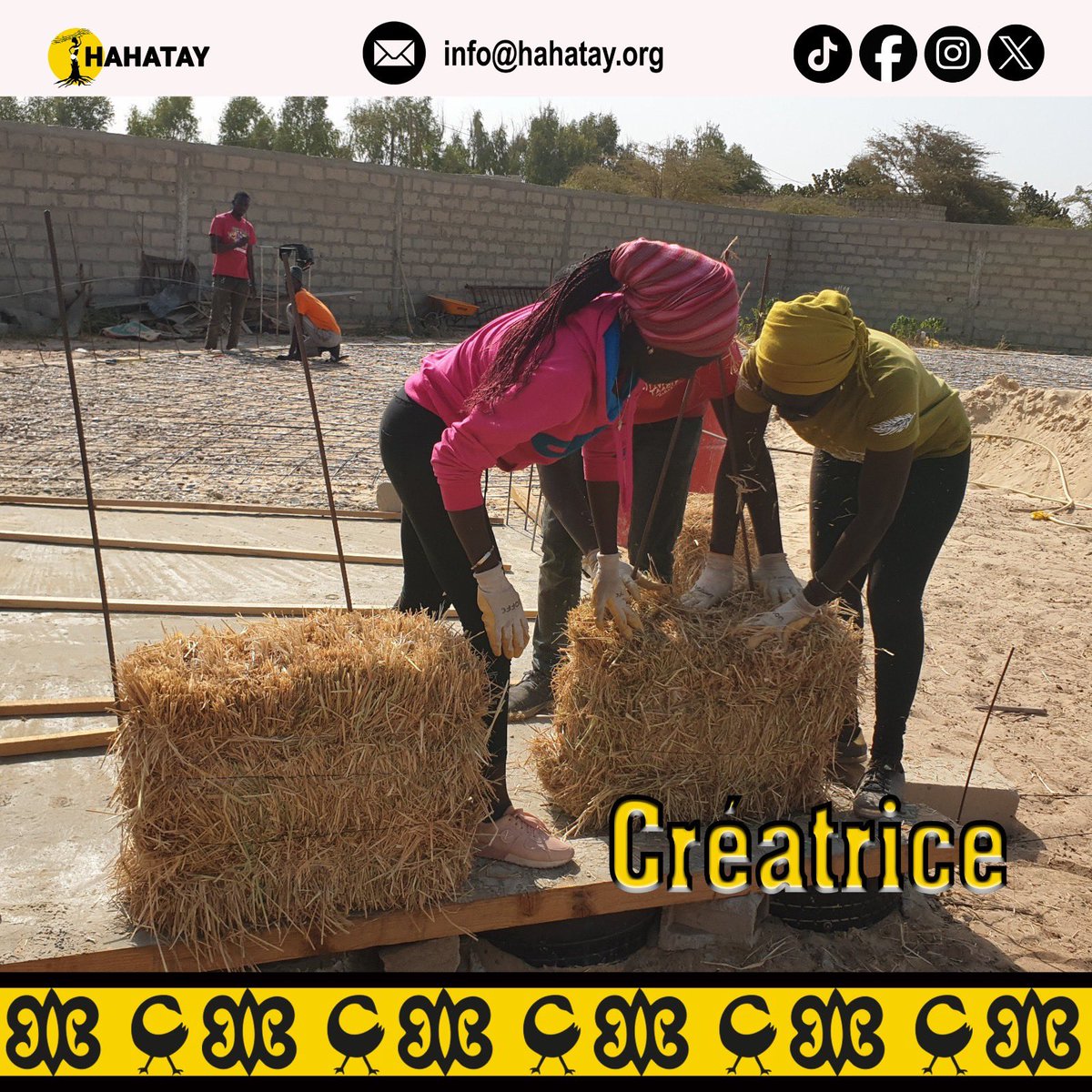 À Gandiol, des femmes engagées s'imposent dans la maçonnerie avec dynamisme et talent. Elles prennent en main leur avenir et prouvent que la compétence n’a pas de genre ! #hahatay #tabaxnite #jeunesse #agroécologie