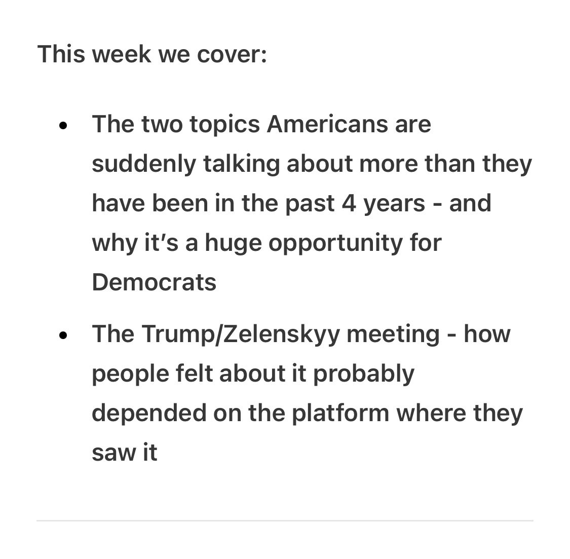 shareofvoice (@intelsov) on Twitter photo 5 min rundown of #political trends and opportunities for #dems and #progressives: 
open.substack.com/pub/disinfoaga… 5 min rundown of #political trends and opportunities for #dems and #progressives: 
open.substack.com/pub/disinfoaga…