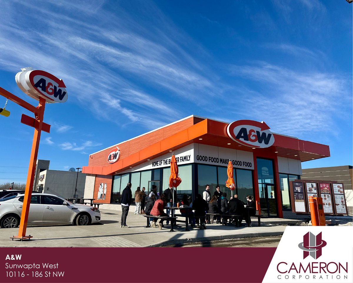 We’re thrilled to welcome <a href="/AWCanada/">A&W Canada</a> to Sunwapta West (on 186 St and Stony Plain Rd near Costco Business Centre)!
Whether you’re craving a classic Teen Burger, crispy onion rings, or the famous Root Beer, A&amp;W is now open 24 hours/7 days (drive-thru) and ready to serve you.