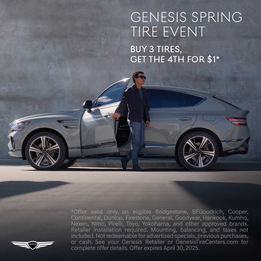 Refresh your ride this spring! Buy 3 tires and get the 4th for just $1* with paid installation. Don’t miss the Spring Tire Event—start your next adventure today! pbxx.it/BHHOHg