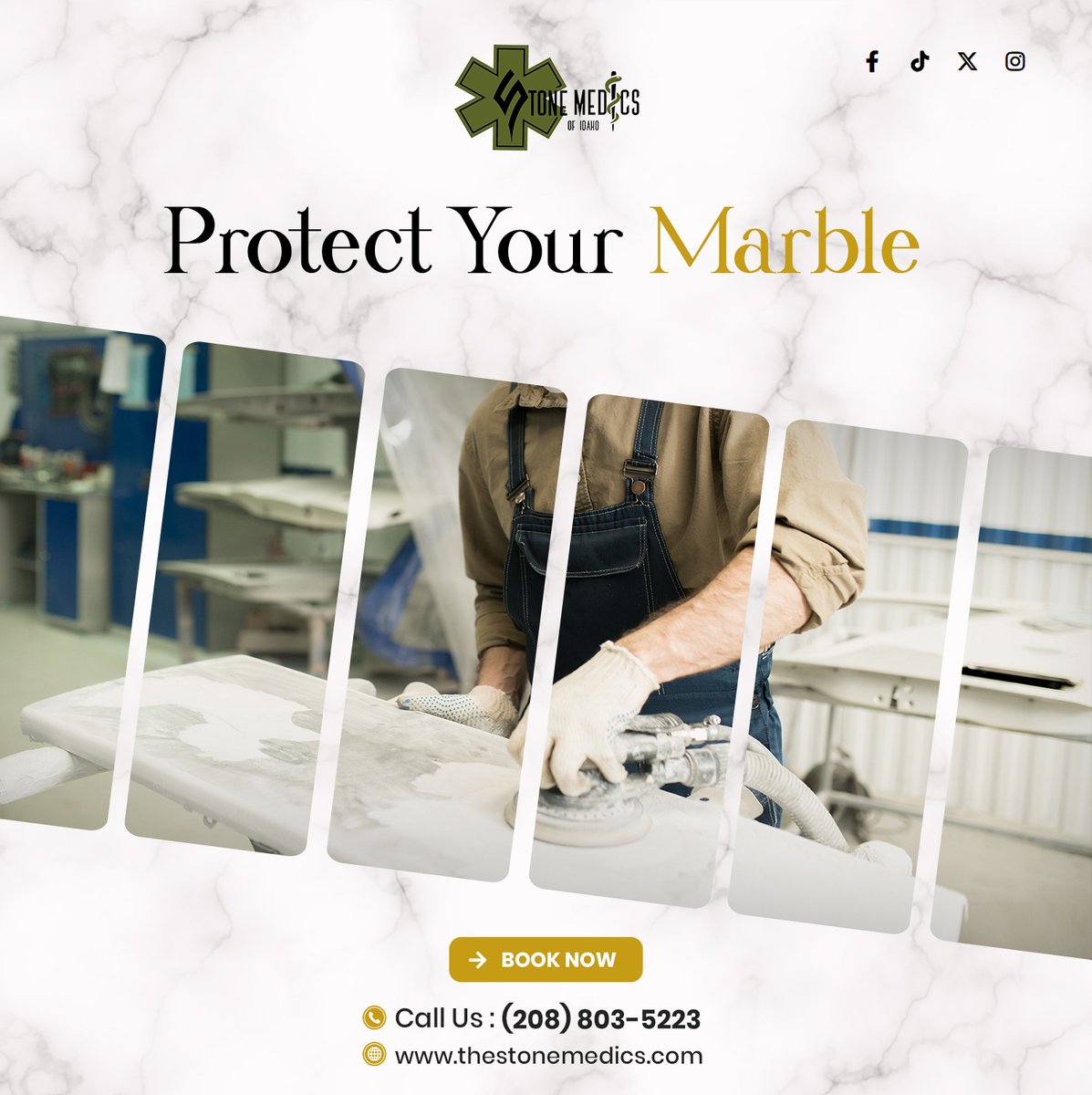 thestonemedics's tweet image. 𝗣𝗿𝗼𝘁𝗲𝗰𝘁 𝗬𝗼𝘂𝗿 𝗠𝗮𝗿𝗯𝗹𝗲!
Say goodbye to stains &amp;amp; etching! Our advanced sealants keep your marble and stone surfaces resistant to spills, stains, and wear. Long-lasting protection starts here!

#StoneProtection #MarbleCare #LuxuryInteriors #FlawlessSurfaces…