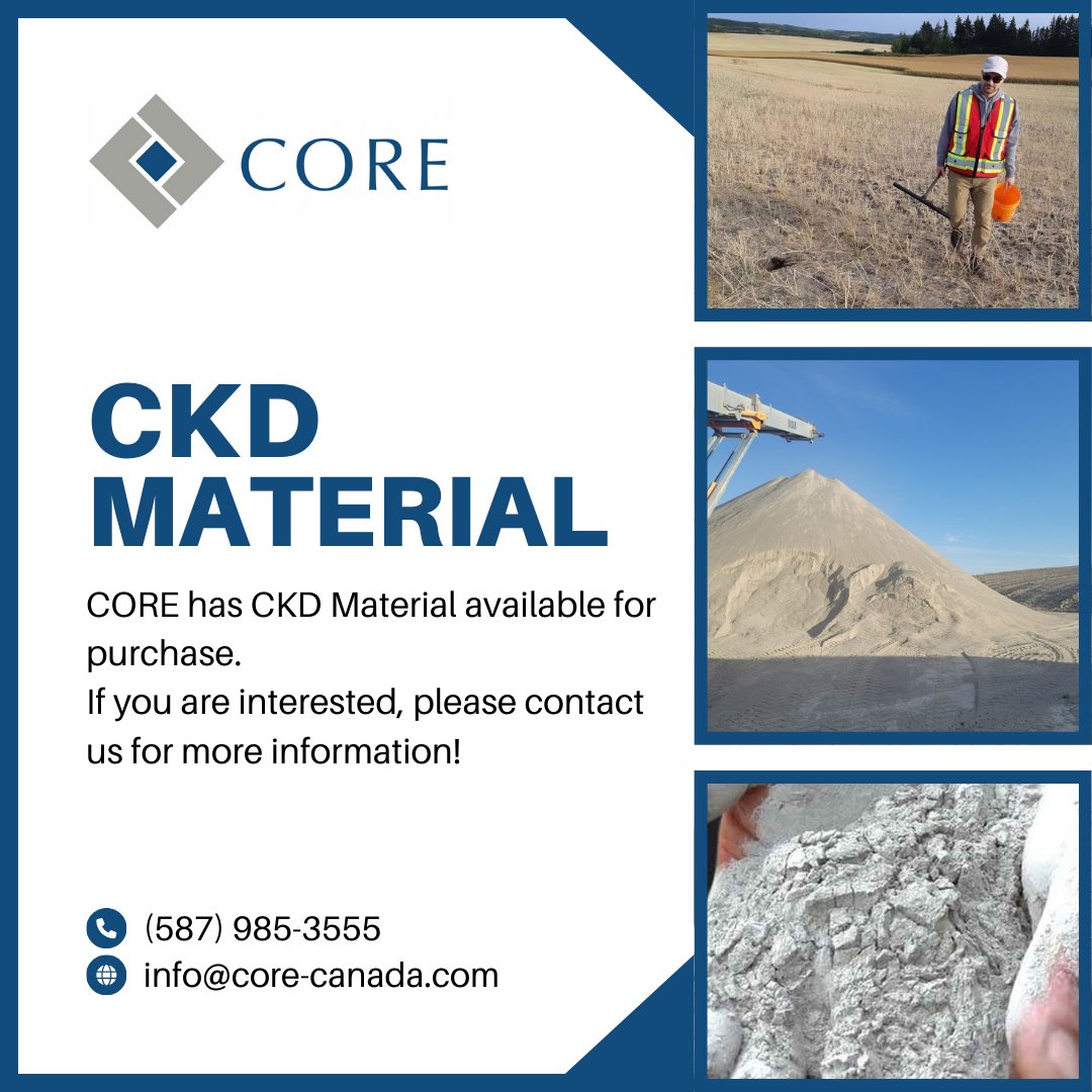CORE has CKD material available for purchase.
If you are interested, please contact us for more information!
(587)985-3555
info@core-canada.com